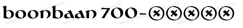 boonbaan 700字体转换
